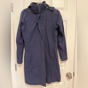 Marmot Navy Blue Raincoat- long length